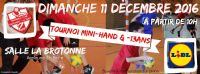 Tournoi Mini-Hand / -13ans. Le dimanche 11 décembre 2016 à Notre-Dame-De-Bliquetuit. Seine-Maritime.  10H00